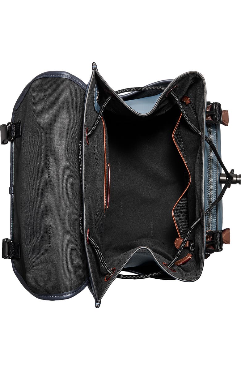 COACH League Colorblock Leather Backpack, Alternate, color,