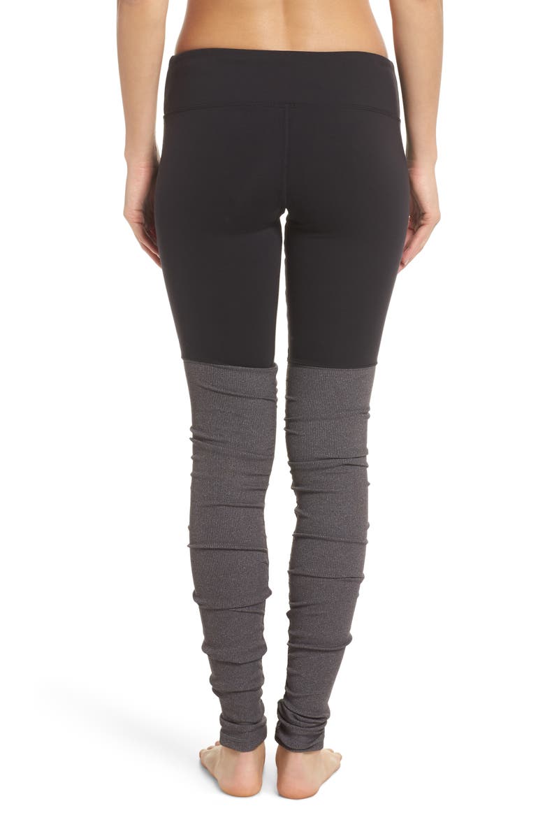 Alo 'Goddess' Ribbed Leggings, Alternate, color, 