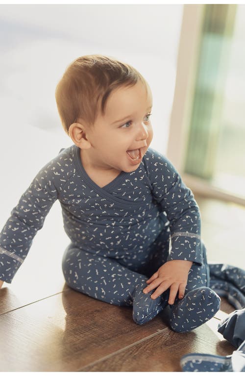 Maniere Manière Silly Squiggle Footie In Blue