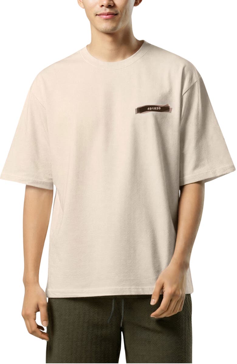 D.RT Hazardous Graphic T-Shirt, Main, color, Beige