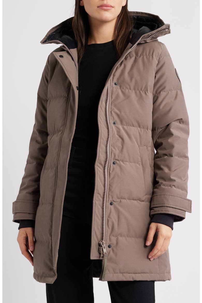 Shelburne Water Resistant 625 Fill Power Down Parka, Alternate, color, TAUPE GREY
