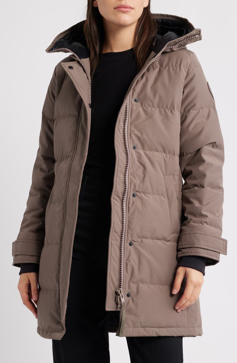 Canada Goose Shelburne Water Resistant 625 Fill Power Down Parka, Alternate, color, Taupe Grey
