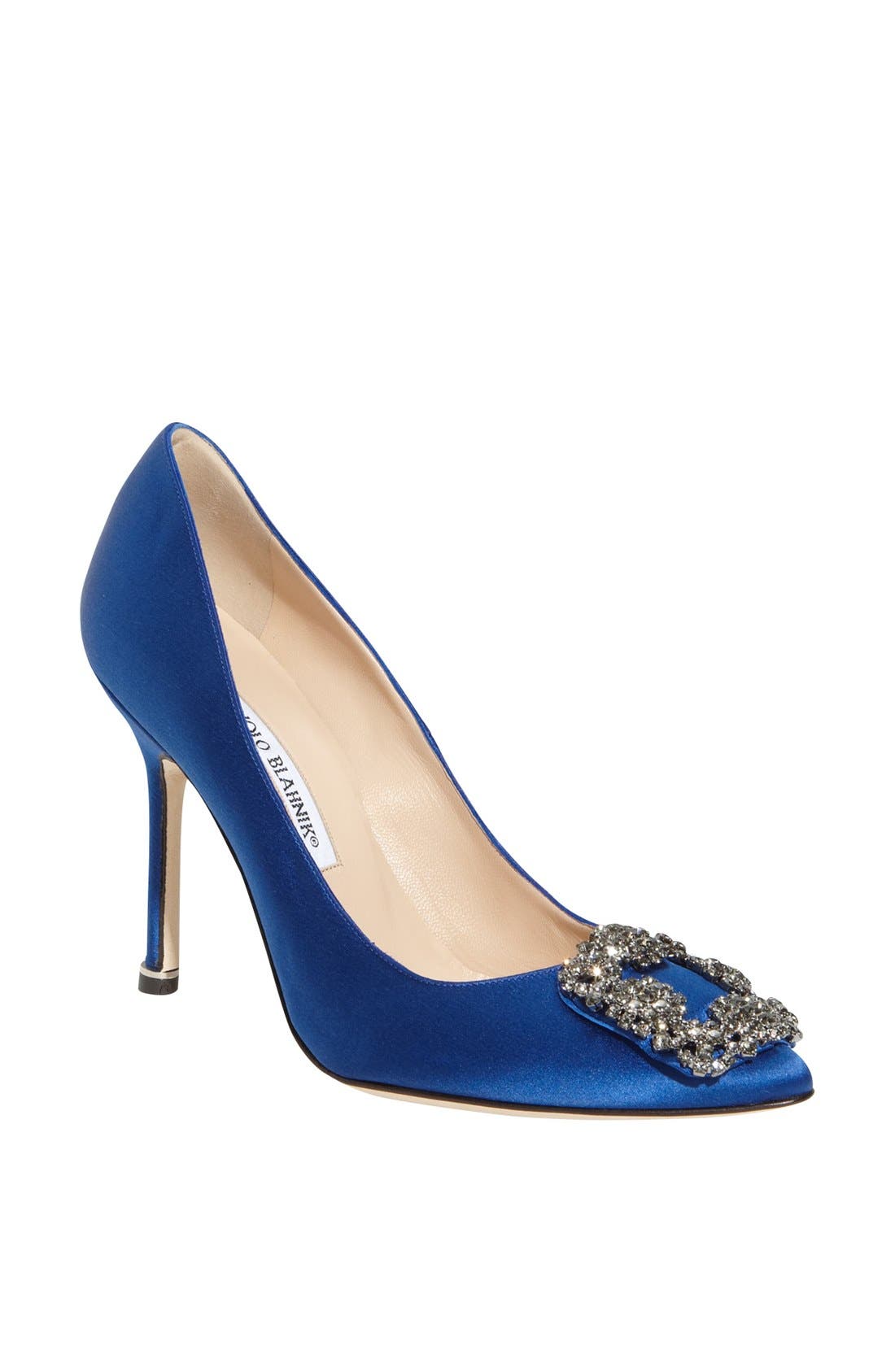 Manolo Blahnik Hangisi Pointed Toe Pump, Main, color, 