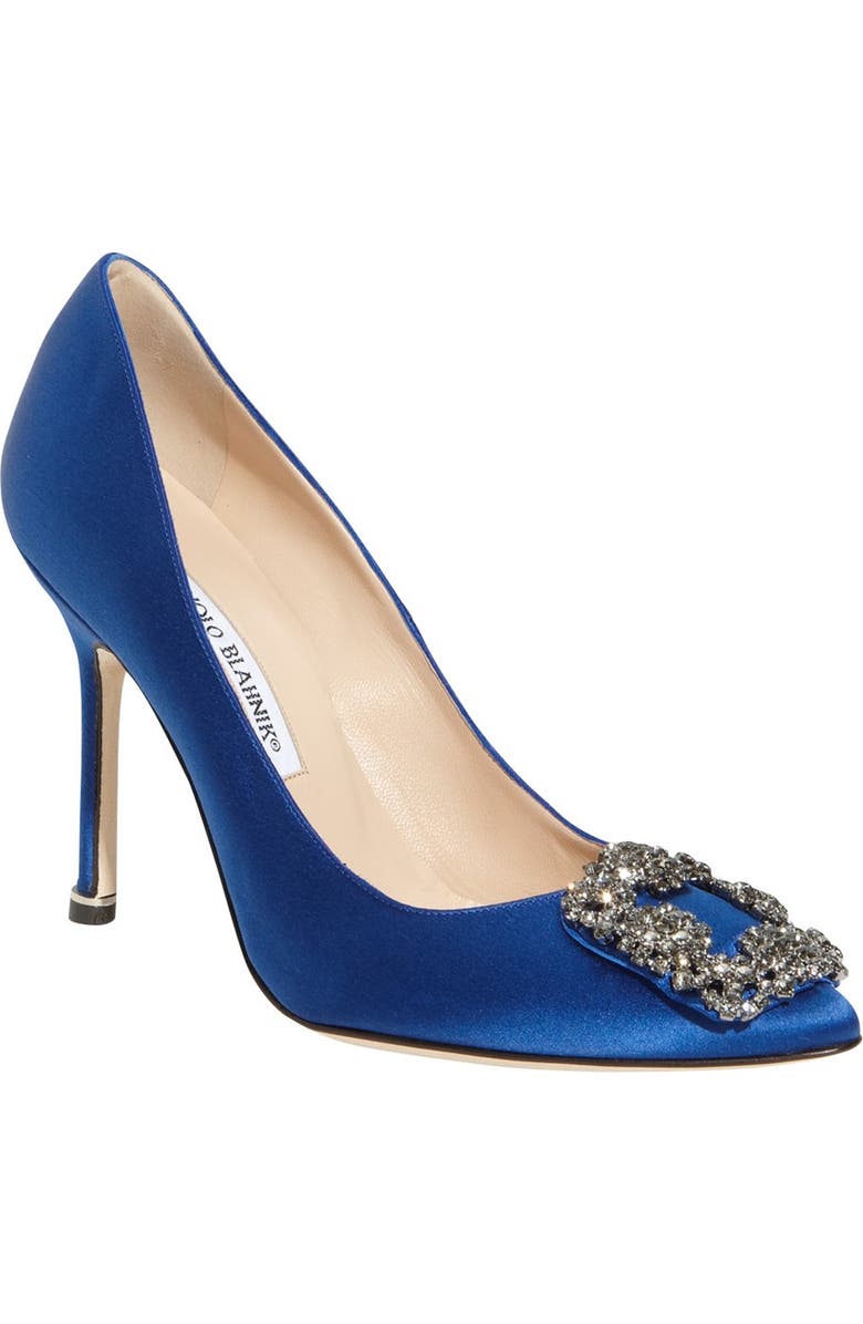 Manolo Blahnik Hangisi Pointed Toe Pump, Main, color,