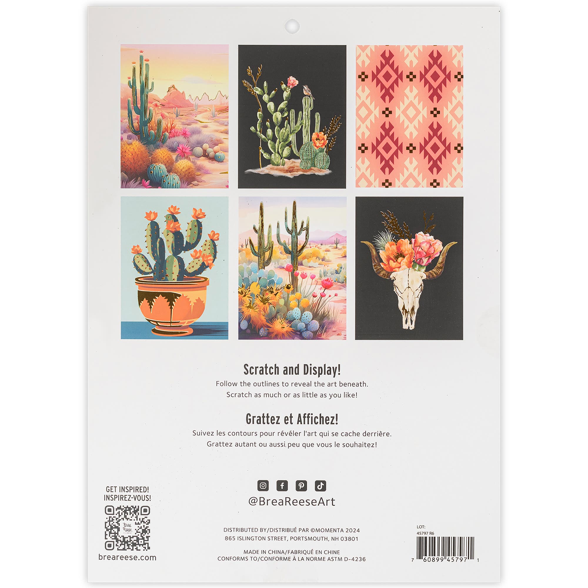 Brea Reese Scratch Art Paper Pad Cactus | Nordstrom