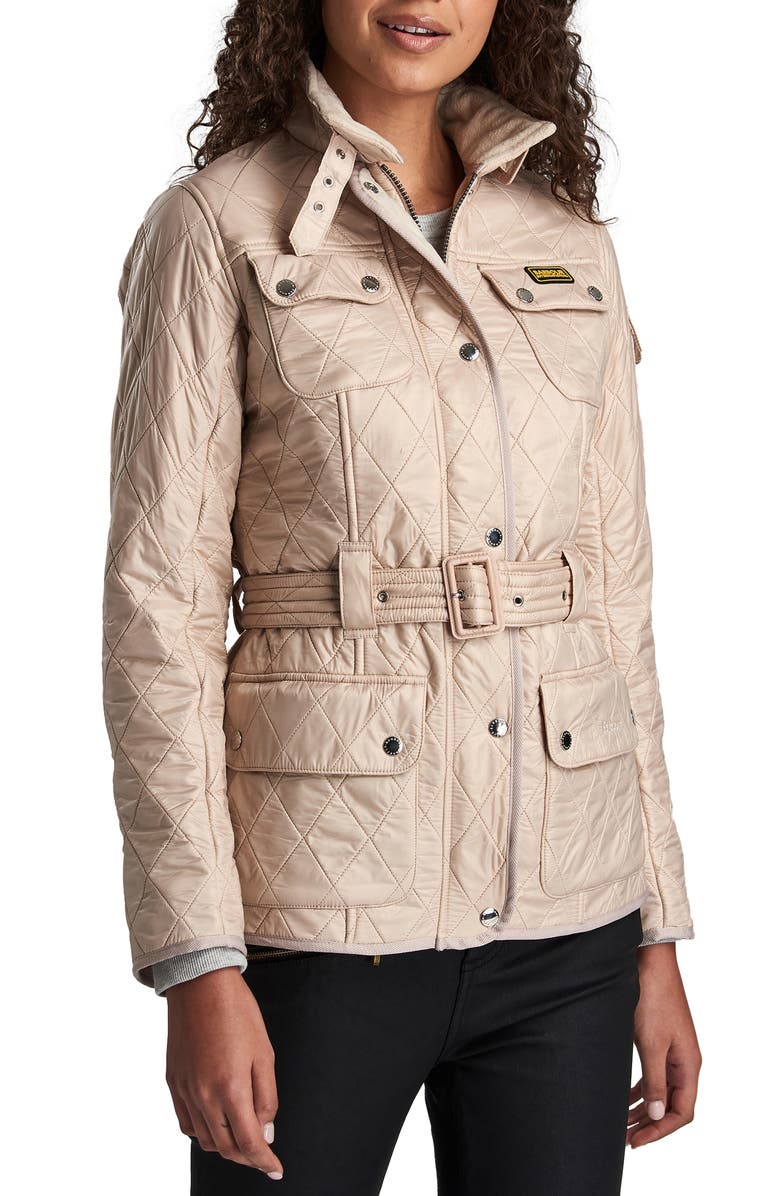 Barbour International Water Resistant Polarquilt Moto Jacket, Main, color, 