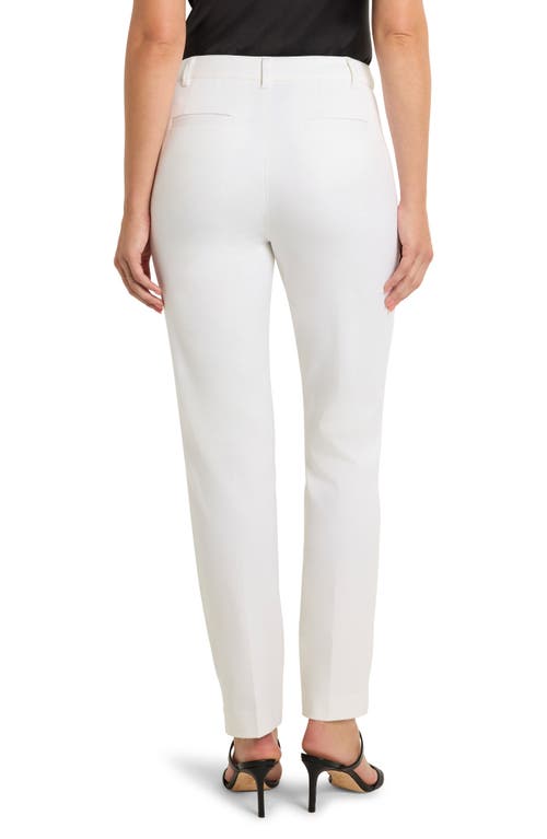 Nic + Zoe Nic+zoe Cotton Bi Stretch Copley Straight Leg Pants In Paper White