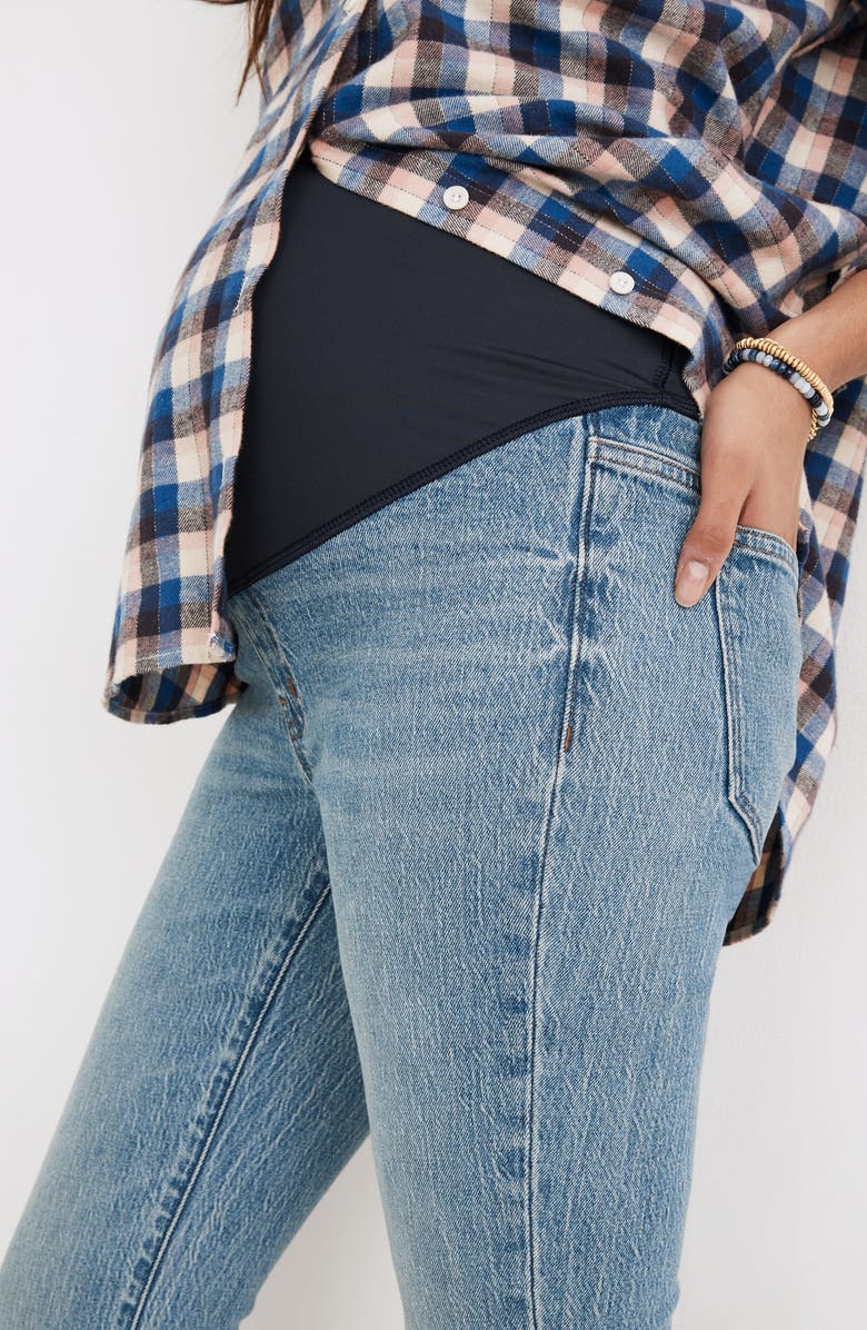 Madewell Maternity Over the Belly Straight Leg Jeans, Alternate, color, 