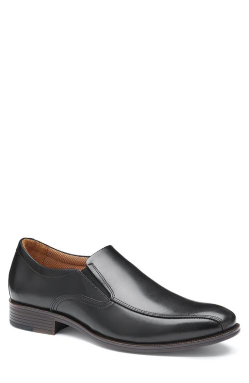 Johnston & Murphy Reeve Venetian Loafer In Black Full Grain