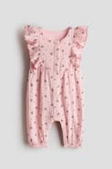 H&M Frilled Muslin Romper Suit