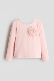 H&M Top with tulle appliqué