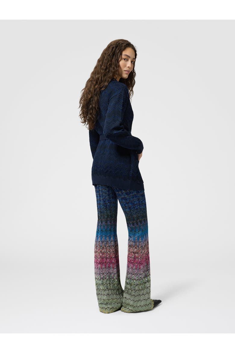 Dégradé Viscose Lamé Flare Trousers, Alternate, color, Multicoloured