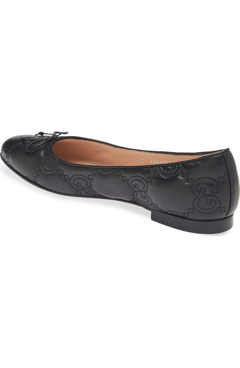 Gucci Monogram Quilted Ballet Flat, Alternate, color,