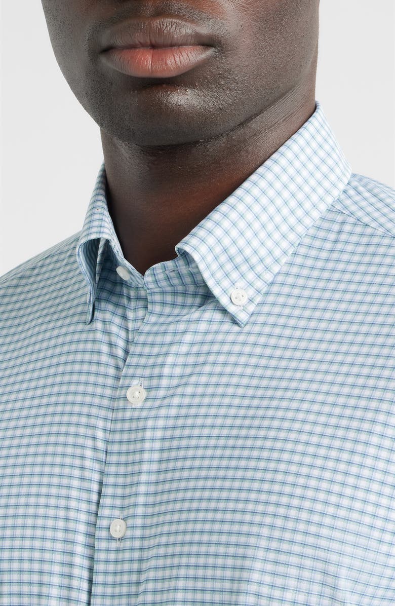 Peter Millar Gregory Performance Twill Button-Down Shirt, Alternate, color, Windsor Blue