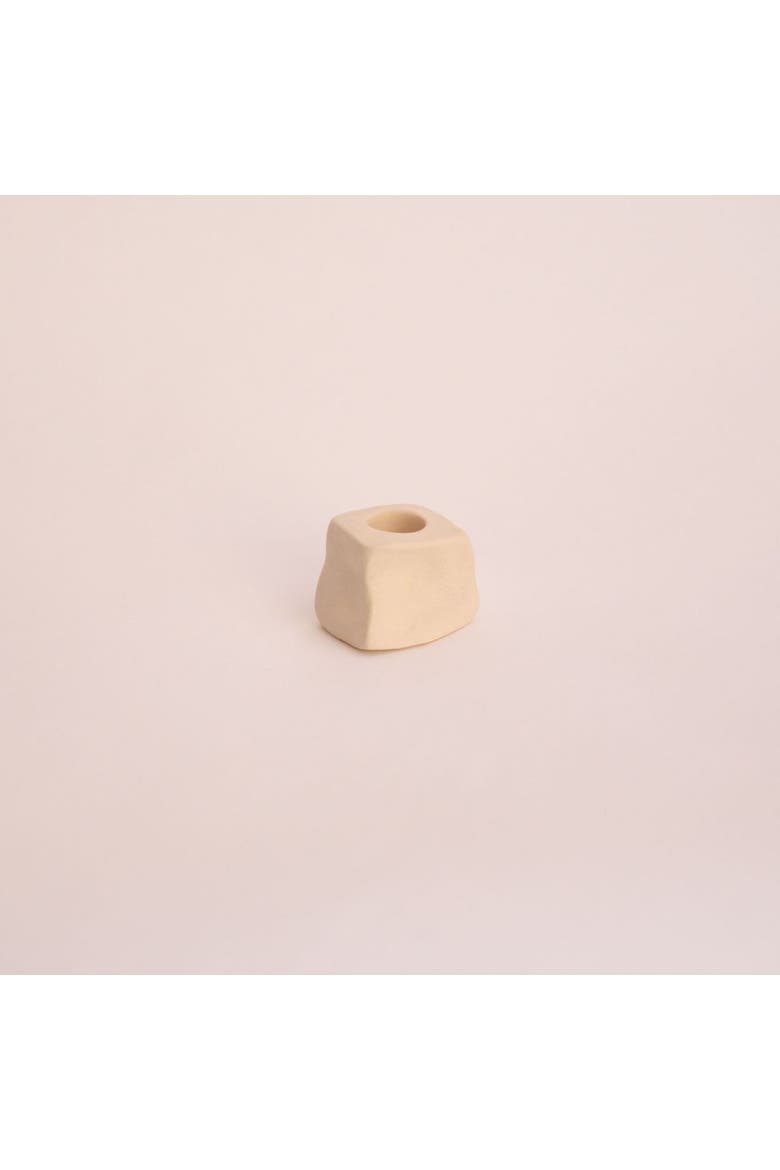Monolith Candle Holders, Main, color, Cream