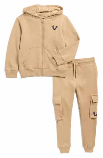 True Religion Kids' Fleece Zip Hoodie & Joggers Set