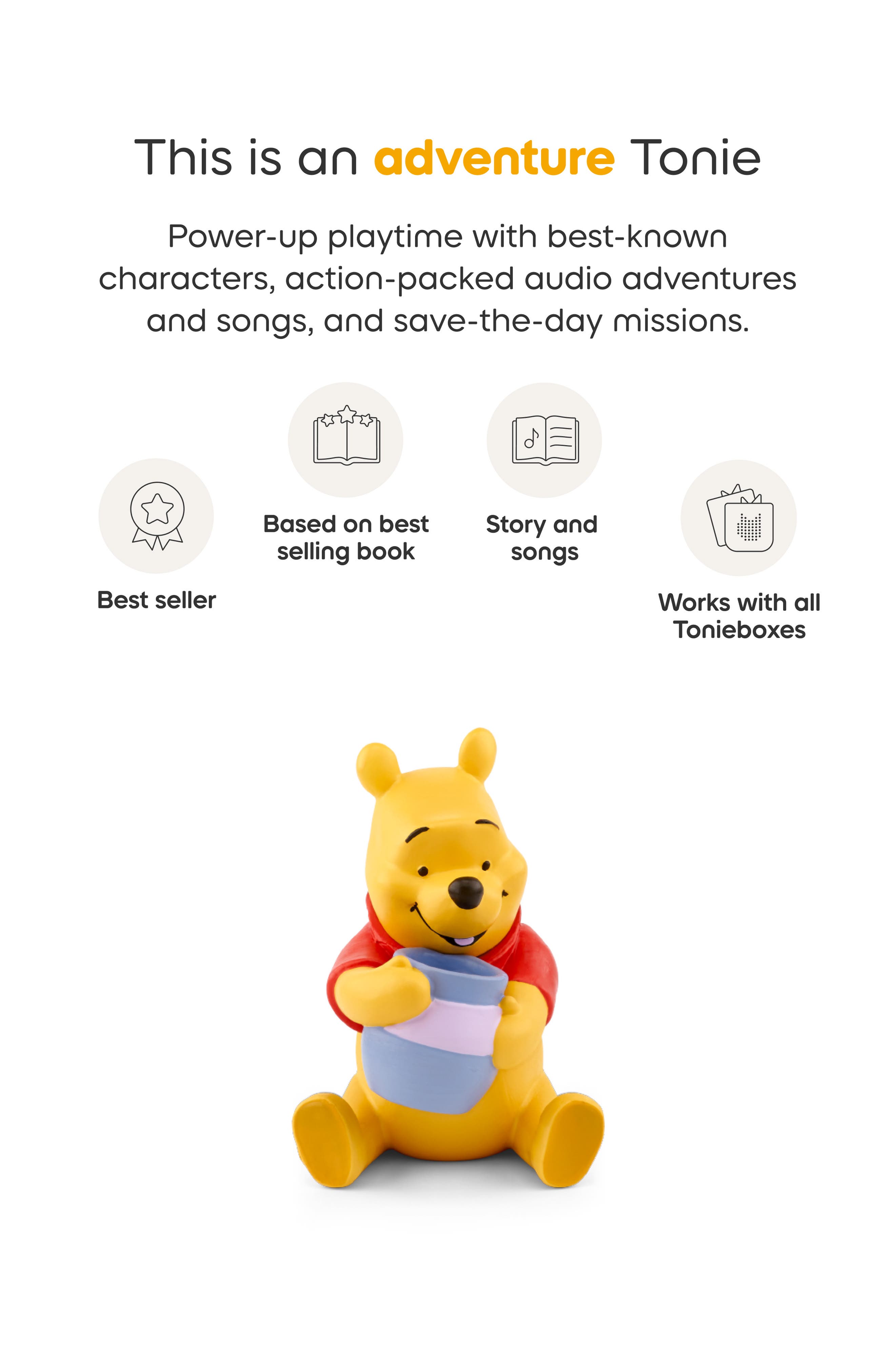 Toniebox 2 – Pack Avec Winnie L’ourson – Bleu Ciel – Sans écran, Interactive, Dès 1 An