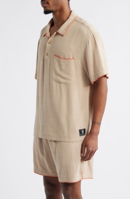 Standard Issue California Blanket Stitch Oversize Polo