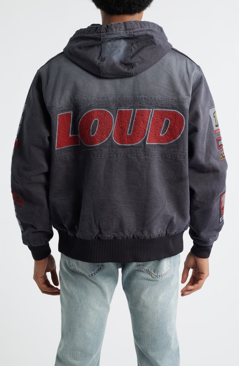 Rolling Loud Logo Cotton Mechanic's Jacket, Alternate, color, Grey