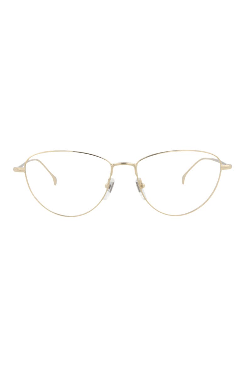 54mm Cat Eye Optical Glasses, Main, color, GOLD GOLD TRANSPARENT