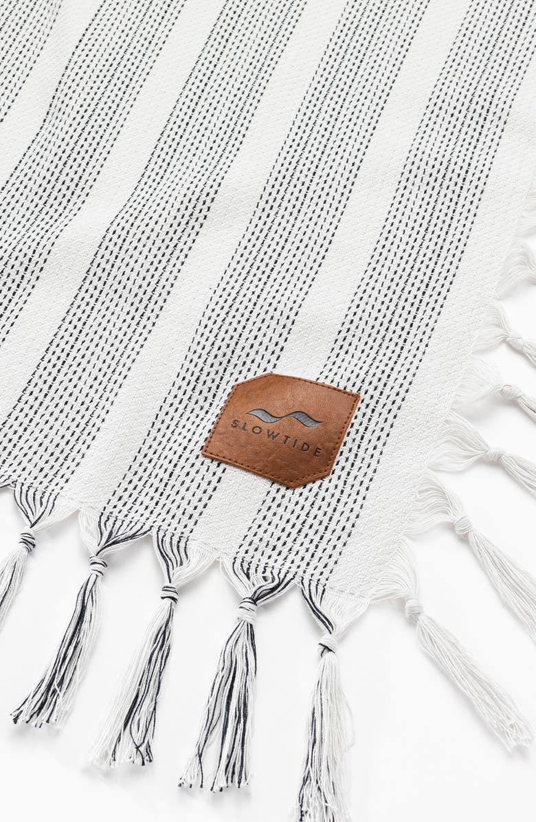 Slowtide Dylan Stripe Oversize Beach Blanket, Alternate, color,