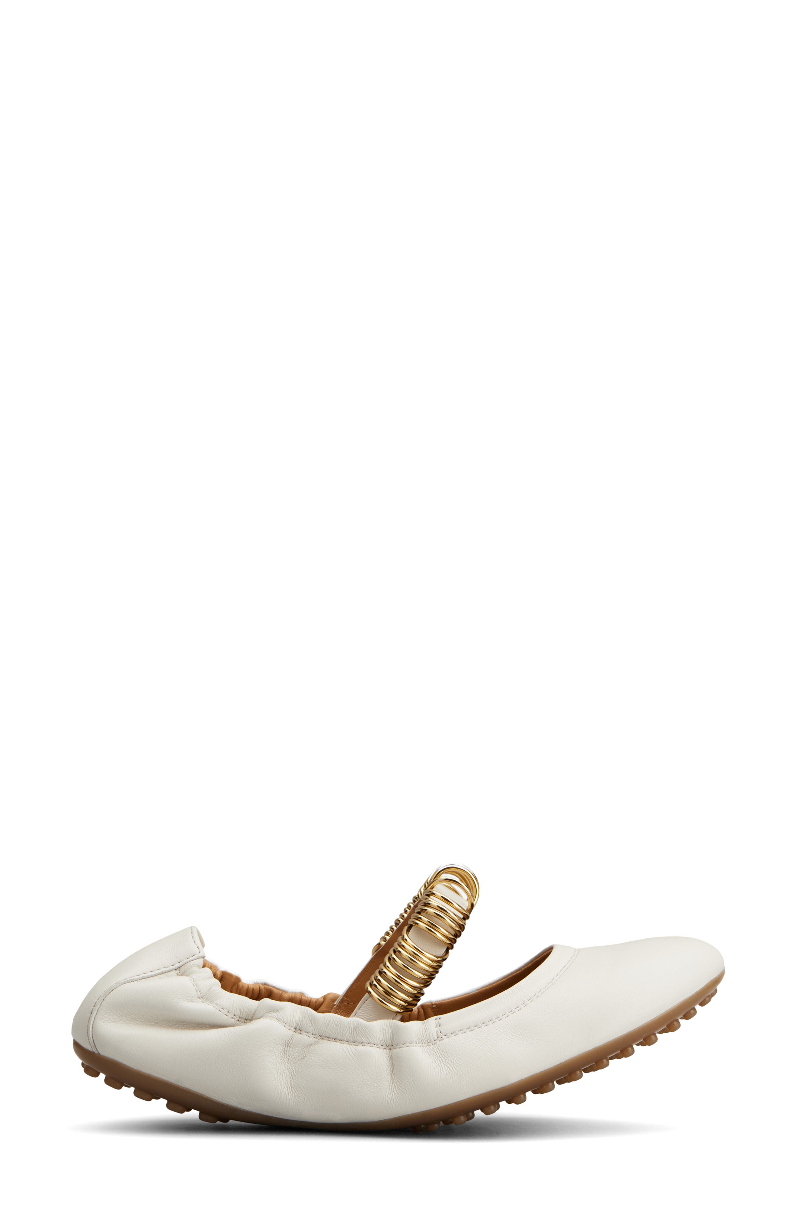 Tod's Ring Embellished Mary Jane, Alternate, color, Bianco Calce