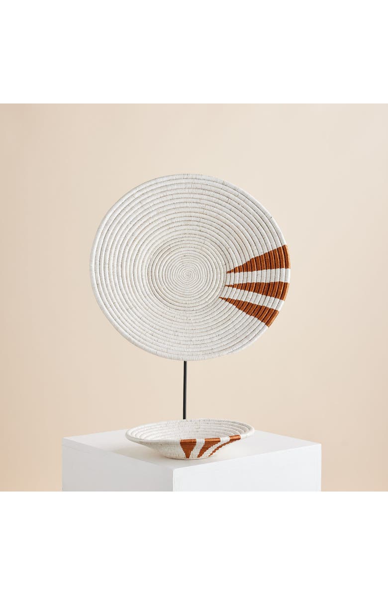 kanju Interiors Moja Copper Wall Basket, Main, color, Natural - Medium