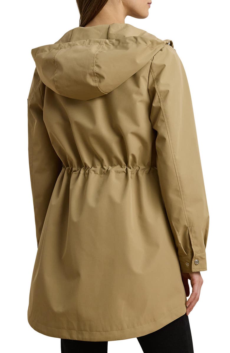 Lauren Ralph Lauren Hooded Jacket, Alternate, color, Birch Tan