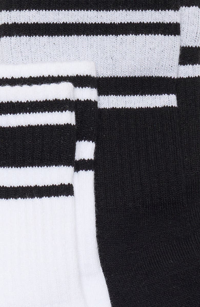 Zella Sport Assorted 2-Pack Quarter Socks, Alternate, color, White Multi