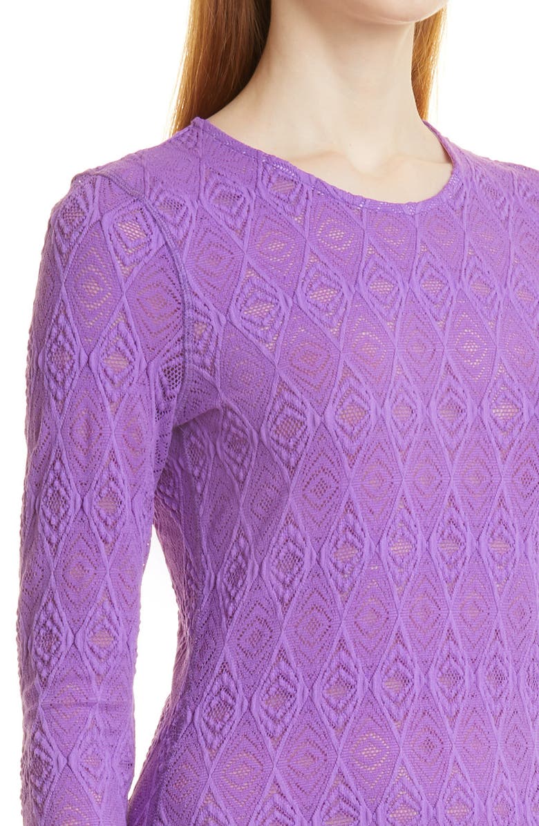 Baum und Pferdgarten Jovanna Long Sleeve Stretch Lace Dress, Alternate, color,