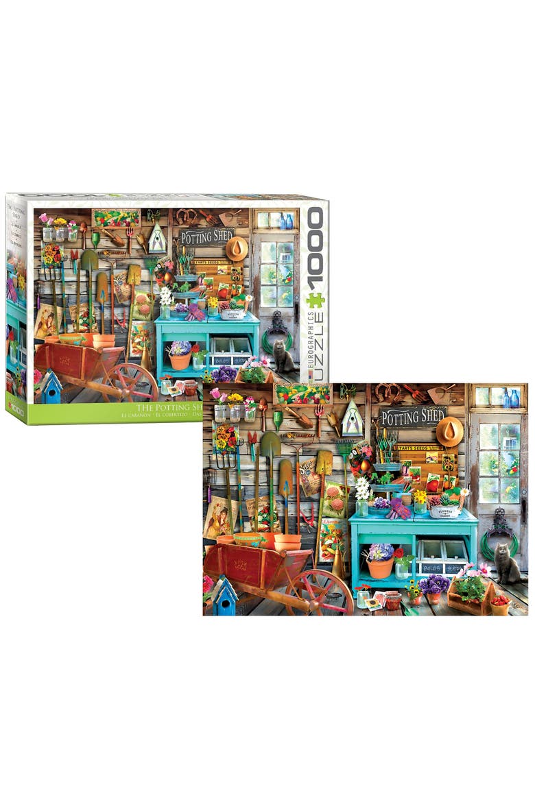 The Potting Shed 1000 Piece Puzzle, Alternate, color, Multicolored