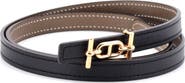 Pre-Owned Hermes Ancre Reversible Belt Leather Thin