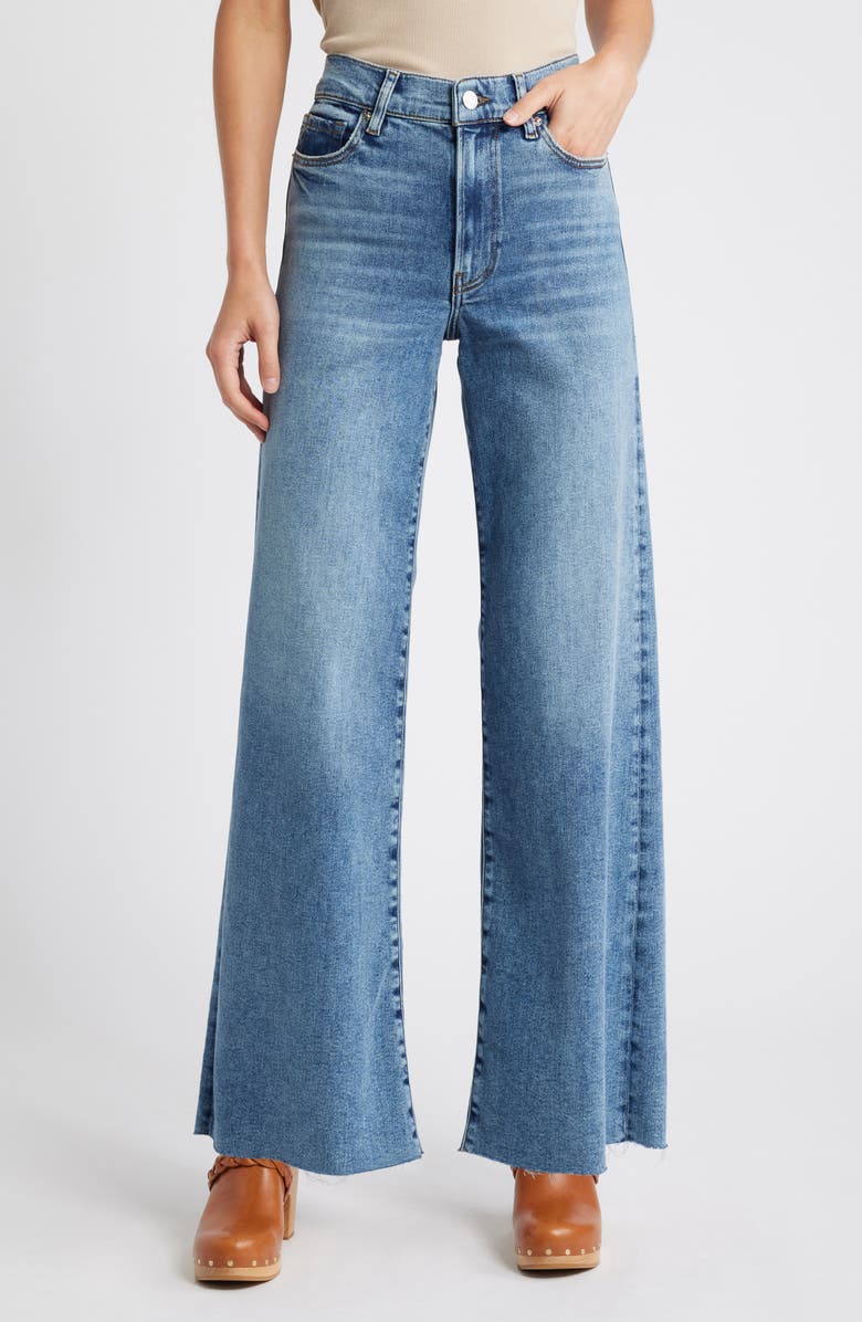 FRAME Le Slim Raw Hem Palazzo Jeans, Main, color, Rowley Raw After