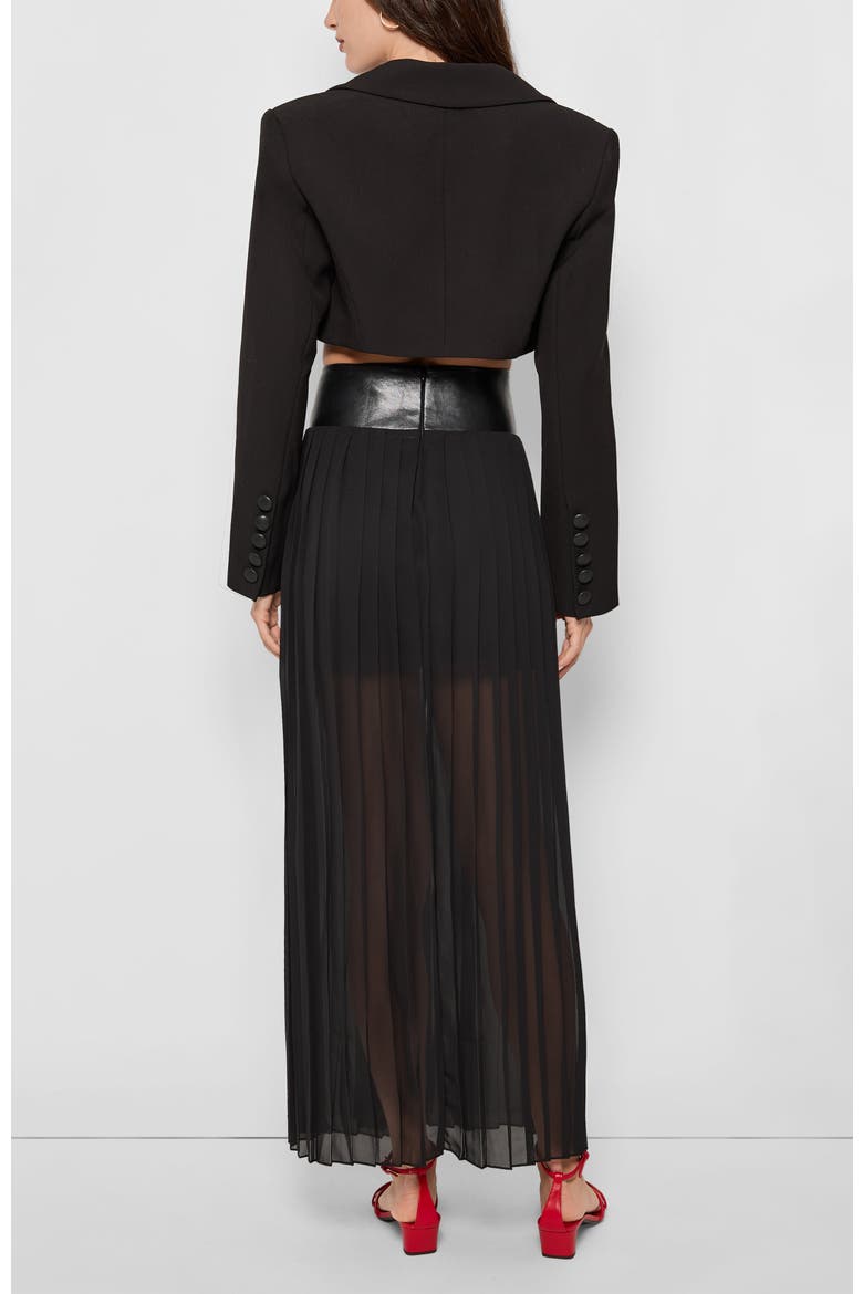 Felice Pleated Skirt, Alternate, color, Black
