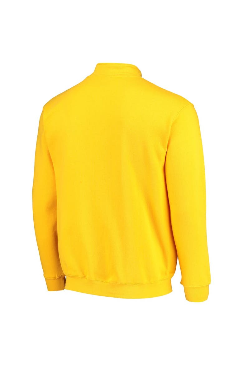 Men's Colosseum Gold West Virginia Mountaineers Tortugas Logo Quarter-Zip Jacket, Alternate, color, Gold
