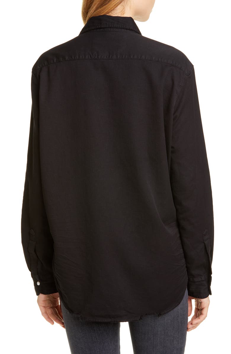 Frank & Eileen Eileen Relaxed Button-Up Shirt, Alternate, color, Washed Black Denim