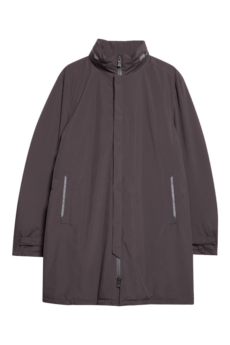 Waterproof Down Top Coat, Main, color, 9489 TAUPE
