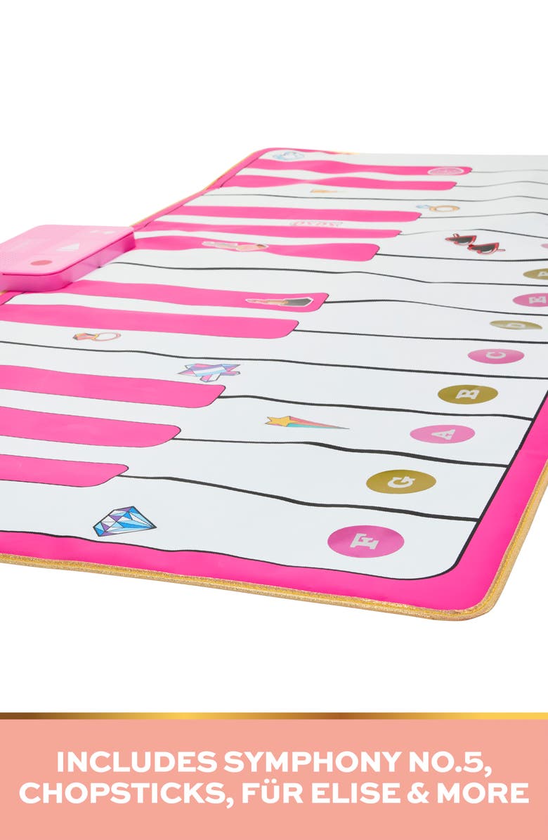 FAO Schwarz Toy Piano Dance Mat, Alternate, color, Light/ Pastel Pink