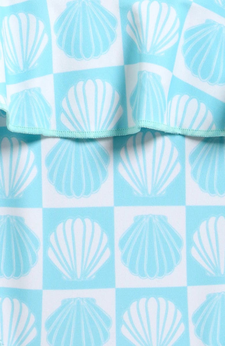 Boardies Kids' Ilfracombe Ruffle Two-Piece Swimsuit, Alternate, color, Blue/ Cream