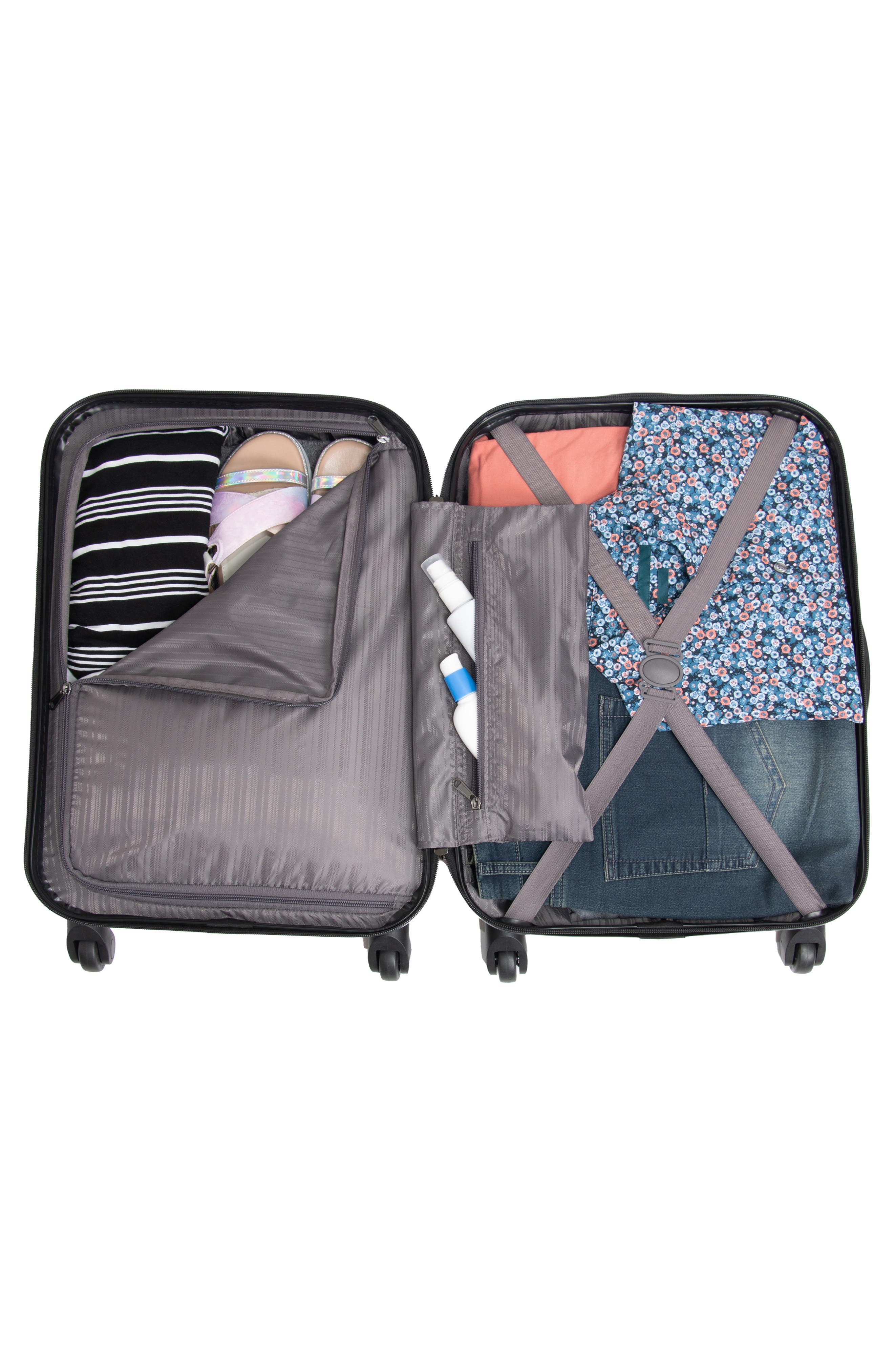 Kenneth Cole Reaction Out of Bounds 24" Lightweight Hardside 4-Wheel Spinner Luggage, Alternate, color, Black