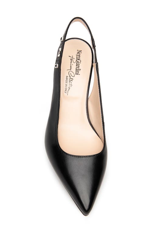 Nerogiardini Pointed Toe Slingback Pump In Black