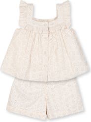 Hope & Henry Kids' Organic Eyelet Tank and Short Set