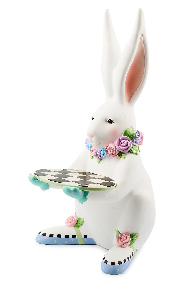 MACKENZIE CHILDS Patience Brewster Rabbit Butler, Alternate, color, White