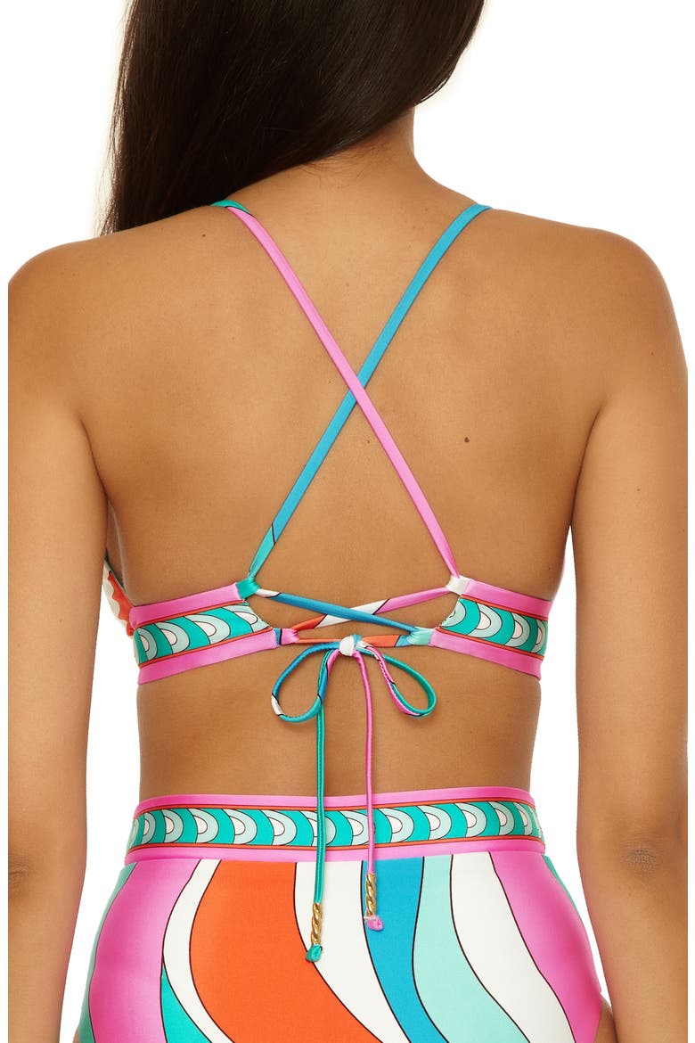 Apollo Reversible Halter Bikini Top, Alternate, color, MULTI