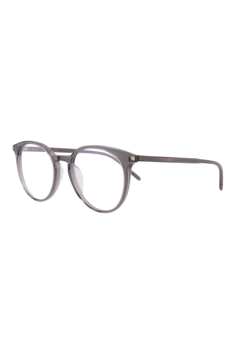 52mm Round Optical Glasses, Alternate, color, GREY GREY TRANSPARENT