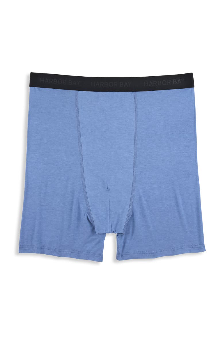 Big & Tall Modal 4 Inch Stretch Boxer Briefs, Main, color, MOONLIGHT BLUE