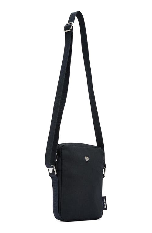 Barbour Cascade Cotton Twill Crossbody In Navy Brushed