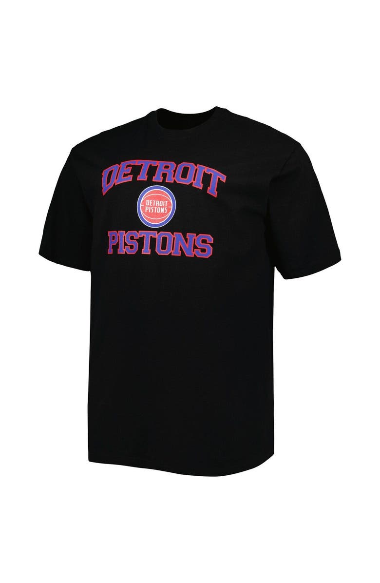 PROFILE Men's Black Detroit Pistons Big & Tall Heart & Soul T-Shirt, Alternate, color, Black