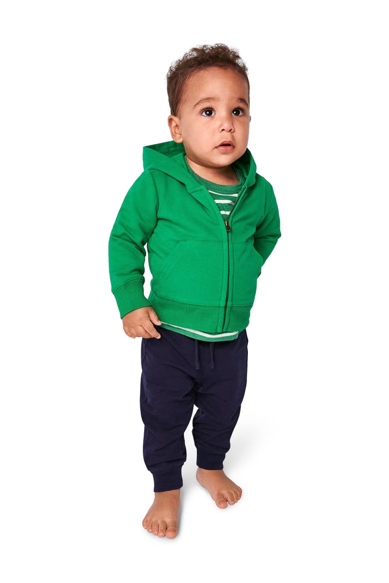 The Baby Zip Hoodie, Alternate, color, Grass