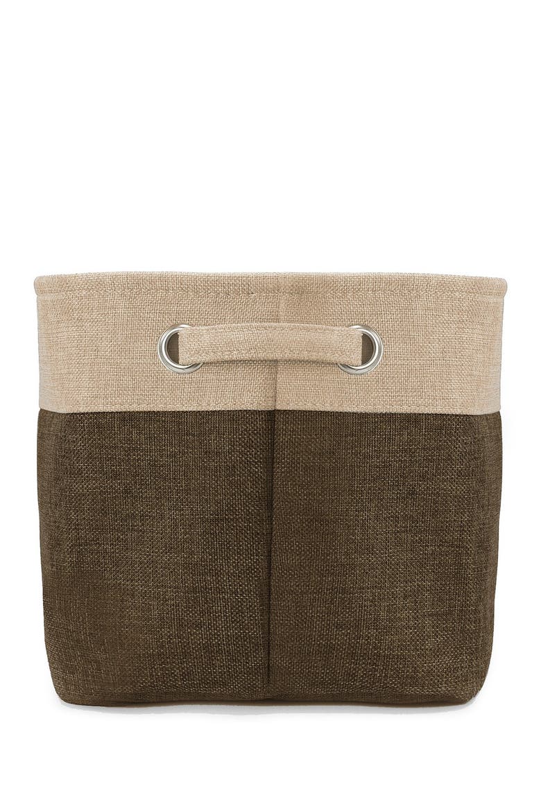 Brown Twill Storage Basket - Set of 3, Alternate, color, BROWN Z/DNU